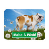 Dog met Dandelion Magneet (Horizontaal)
