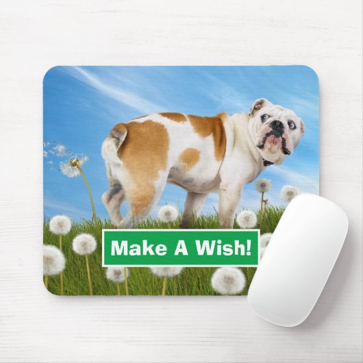 Dog met Dandelion Muismat (Met muis)