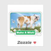 Dog met Dandelion Sticker (Vel)
