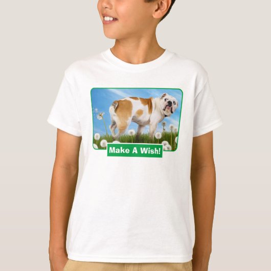 Dog met Dandelion T-shirt (Voorkant)