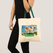 Dog met Dandelion Tote Bag (Voorkant (product))