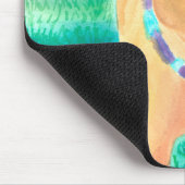 Dog met Frisbee en Rozen Muismat (Hoek)