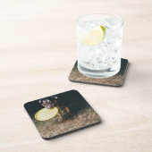 Dog met Frisbee in de mond Drankjes Onderzetter (Rechterzijde)