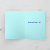 Dog met glimlachmasker - het wordt beter kaart (Binnen)