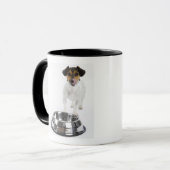 Dog met grote Bowl Mok (Voorkant links)