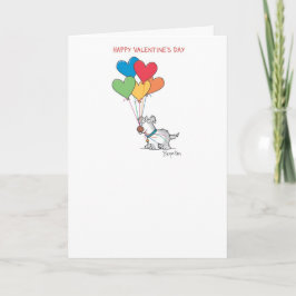 DOG MET HEART BALLOONS Valentijns door Boynton Feestdagen Kaart