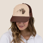 Dog met hertenantler trucker pet (In situ)