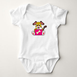 Dog met laptop romper