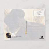 Dog met Pearl Ketting Briefkaart (Achterkant)