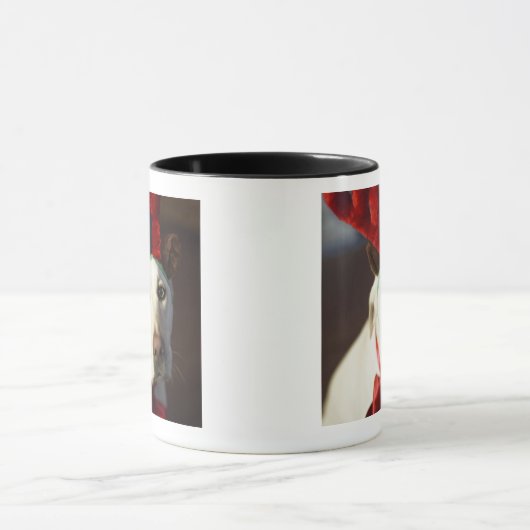 Dog met rendierantaarns mok (Midden)