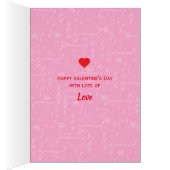 Dog met Roos Happy Valentine's Day Holiday (Binnen (Rechts))