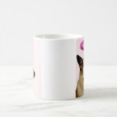 Dog met roze halo koffiemok (Center)