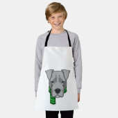 Dog met Scarf Schort (Gedragen)