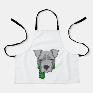 Dog met Scarf Schort