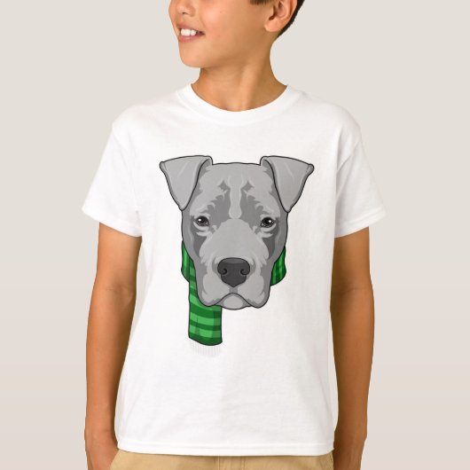 Dog met Scarf T-shirt (Voorkant)