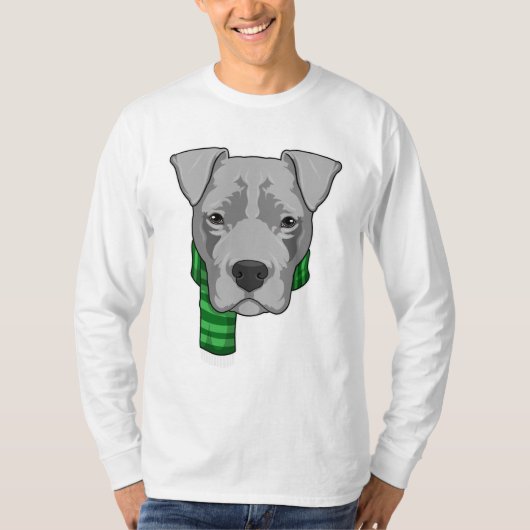 Dog met Scarf T-shirt (Voorkant)