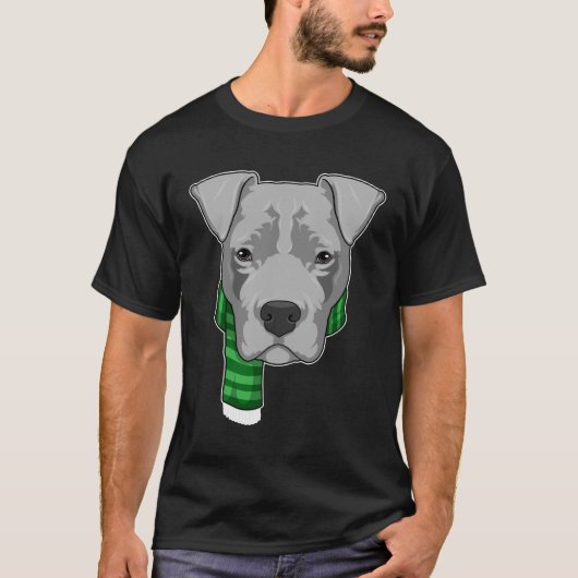 Dog met Scarf T-shirt (Voorkant)