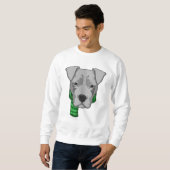 Dog met Scarf Trui (Voorkant volledig)