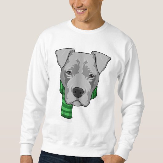 Dog met Scarf Trui (Voorkant)