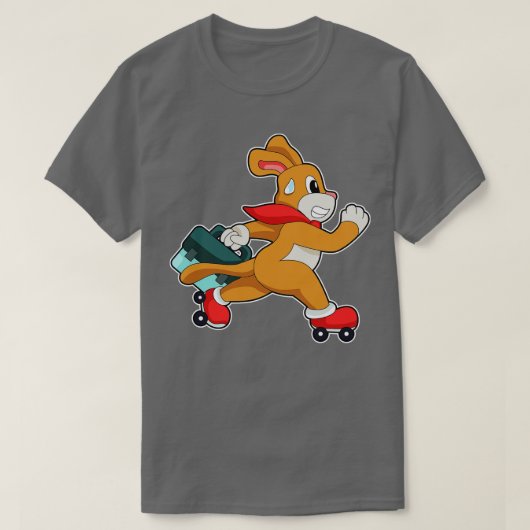 Dog met schaatsen van Roller T-shirt (Design voorkant)