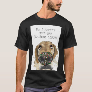 Dog met sproeiers op zijn neus Wat Cookies Greeti T-shirt