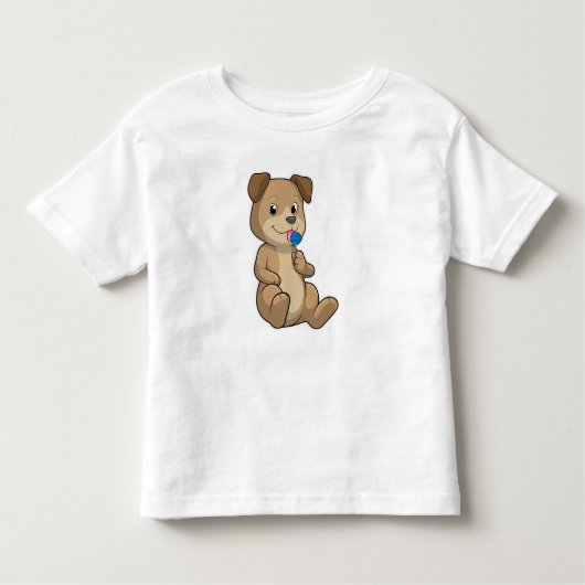 Dog met Sweets Lollipop Kinder Shirts (Voorkant)