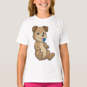 Dog met Sweets Lollipop T-shirt (Voorkant)