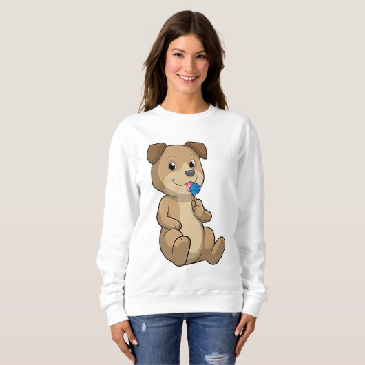 Dog met Sweets Lollipop Trui (Voorkant volledig)