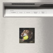 Dog met Tennis Ball Magneet (Insitu (Vaatwasser))