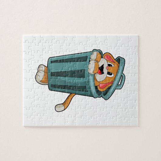 Dog met Trashcan Legpuzzel (Horizontaal)