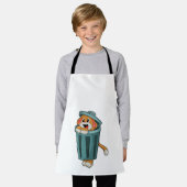 Dog met Trashcan Schort (Gedragen)