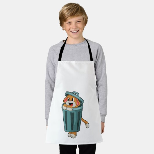 Dog met Trashcan Schort (Gedragen)