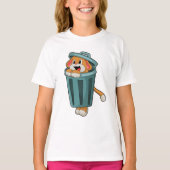 Dog met Trashcan T-shirt (Voorkant)