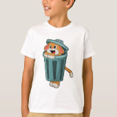 Dog met Trashcan T-shirt (Voorkant)