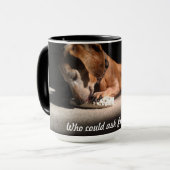 Dog met Treat Mok (Voorkant links)