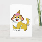 Dog met wafelijs kaart (Achterkant)