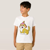 Dog met wafelijs t-shirt (Voorkant volledig)