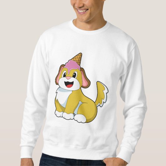 Dog met wafelijs trui (Voorkant)
