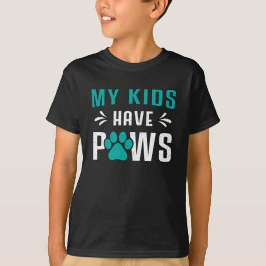 Dog Mijn Kinderen hebben papil Pet Funny T-shirt (Voorkant)