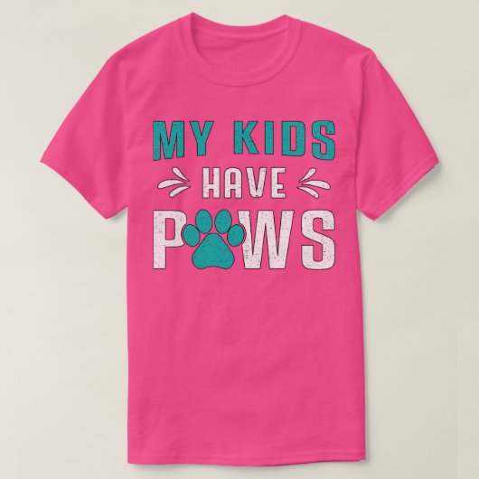 Dog Mijn Kinderen hebben papil Pet Funny T-shirt (Design voorkant)