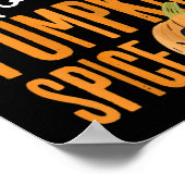 Dog Moeder Pumpkin Spice Lover Cute Herfst Mam Gir Poster (Hoek)