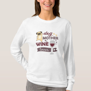Dog moeder wijnoogst crème dog voor mistress t-shirt