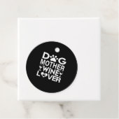 Dog Moeder Wine Lover Bedankjes Labels (In situ)