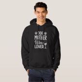 Dog Moeder Wine Lover Hoodie (Voorkant volledig)