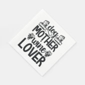 Dog Moeder Wine Lover Servet (Hoek)