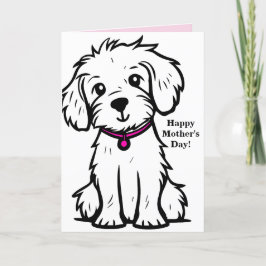 Dog Moederdag Kaart voor mama