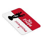 Dog moet naar potty Poop Magnet, Great Dane Lab. Magneet (Rechterzijde)