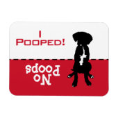 Dog moet naar potty Poop Magnet, Great Dane Lab. Magneet (Horizontaal)