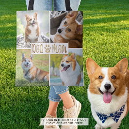 DOG MOM 4 Afdrukhart foto-inkuillak Tote Bag