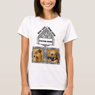 Dog MOM - Aangepast Hondenliefhebber Pet Foto Coll T-shirt